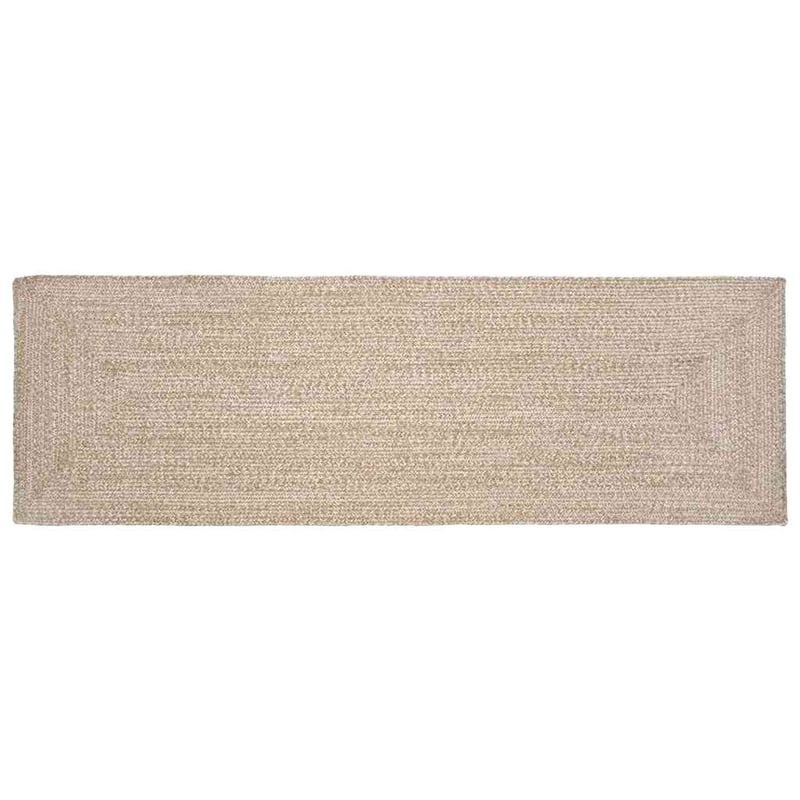 vidaXL Természetes Juta Területszőnyeg 60x300 cm Fehér