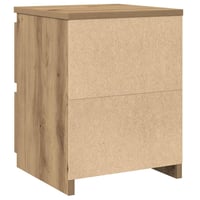 vidaXL Tölgy Éjjeliszekrény 30x30x40 cm - 2 db Szerelt Fa 7