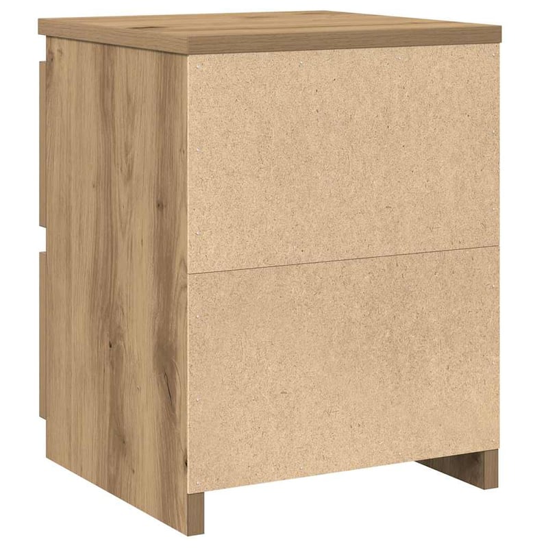 vidaXL Tölgy Éjjeliszekrény 30x30x40 cm - 2 db Szerelt Fa