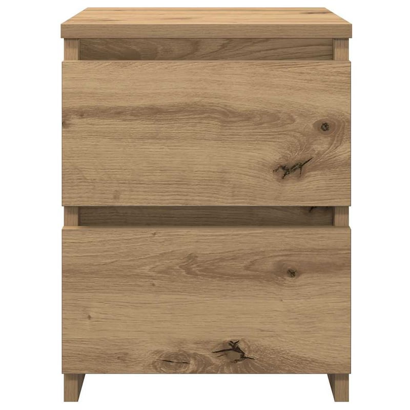 vidaXL Tölgy Éjjeliszekrény 30x30x40 cm - 2 db Szerelt Fa