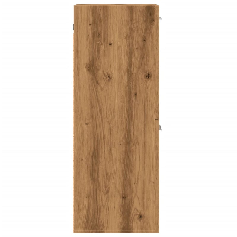 vidaXL tölgy fürdőszobaszekrény 30x30x80 cm fali függő