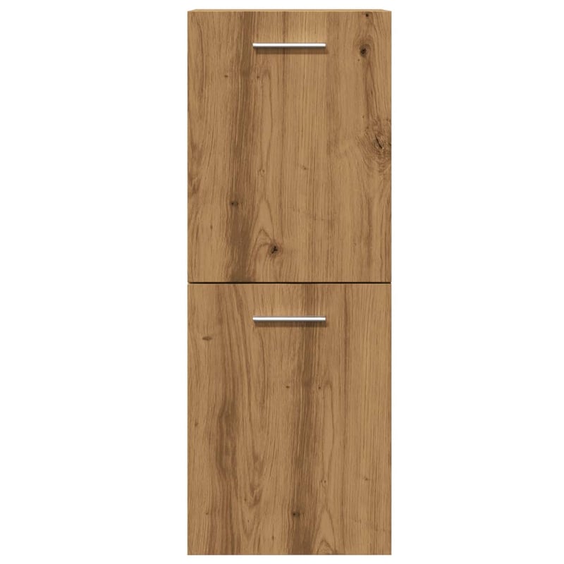 vidaXL tölgy fürdőszobaszekrény 30x30x80 cm fali függő