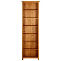 vidaXL Tölgy Könyvszekrény 7 Polcos 60x22x200 cm Masszív Fa 2