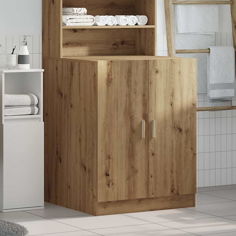 vidaXL Tölgy Mosógépszekrény 70,5x71,5x91,5 cm Kézműves Stílus