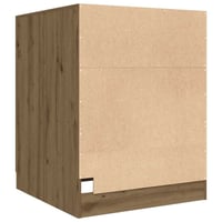 vidaXL Tölgy Mosógépszekrény 70,5x71,5x91,5 cm Kézműves Stílus 6