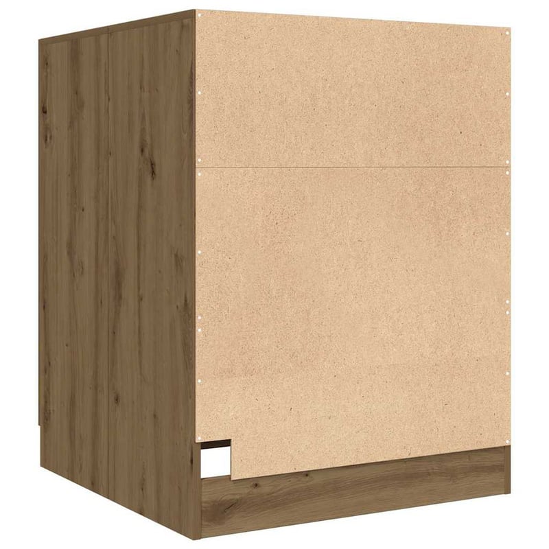 vidaXL Tölgy Mosógépszekrény 70,5x71,5x91,5 cm Kézműves Stílus