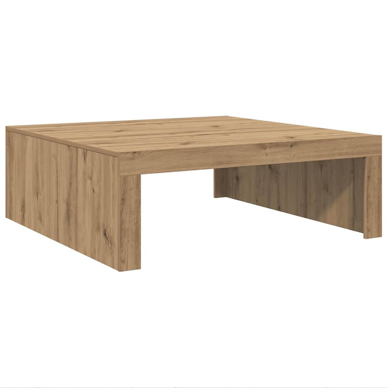 vidaXL Tölgy Szerelt Fa Dohányzóasztal 100x100x35cm