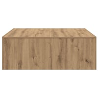 vidaXL Tölgy Szerelt Fa Dohányzóasztal 100x100x35cm 5