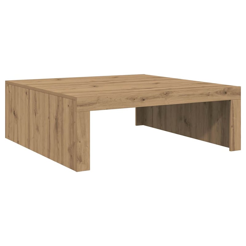 vidaXL Tölgy Szerelt Fa Dohányzóasztal 100x100x35cm