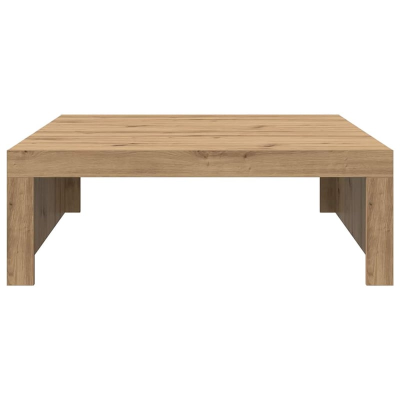 vidaXL Tölgy Szerelt Fa Dohányzóasztal 100x100x35cm