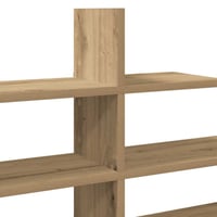 vidaXL Tölgy Szerelt Fa Fali Polc 124,5x18x60,5 cm 7