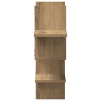 vidaXL Tölgy Szerelt Fa Fali Polc 124,5x18x60,5 cm 5
