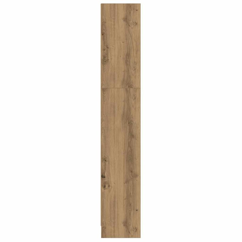 vidaXL Tölgy Szerelt Fa Könyvespolc 60x24x143 cm