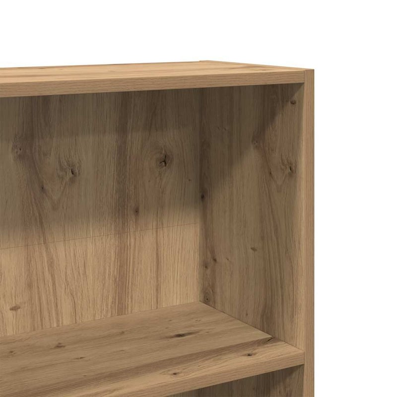 vidaXL Tölgy Szerelt Fa Könyvespolc 60x24x143 cm