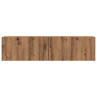 vidaXL Tölgy Színű Fa Fali TV-szekrény 120x30x30 cm 4