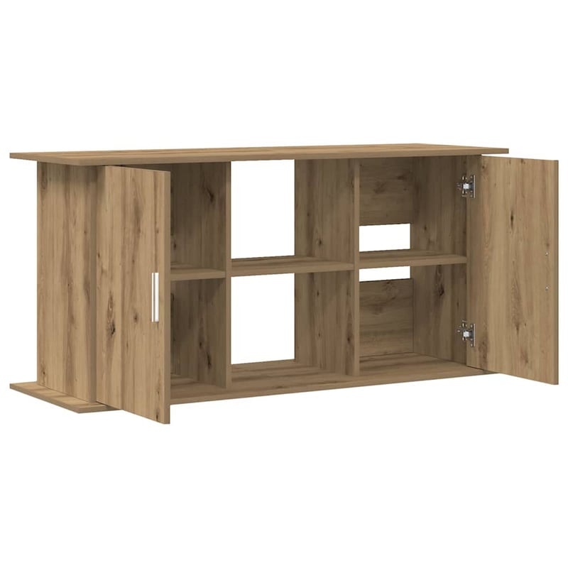 Suport pentru acvariu vidaXL, stejar, 121x41x58 cm, din placaj