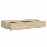 vidaXL tölgyszínű MDF falra szerelhető fiókos polc 60x23,5x10 cm 1