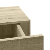 vidaXL tölgyszínű MDF falra szerelhető fiókos polc 60x23,5x10 cm 9