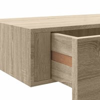 vidaXL tölgyszínű MDF falra szerelhető fiókos polc 60x23,5x10 cm 10