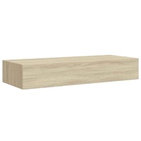 vidaXL tölgyszínű MDF falra szerelhető fiókos polc 60x23,5x10 cm 5
