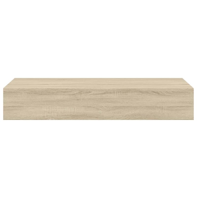 vidaXL tölgyszínű MDF falra szerelhető fiókos polc 60x23,5x10 cm