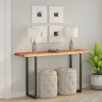 vidaXL tömör akácfa asztallap 110x40 cm téglalap alakú 2