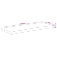 vidaXL tömör akácfa asztallap 110x40 cm téglalap alakú 8