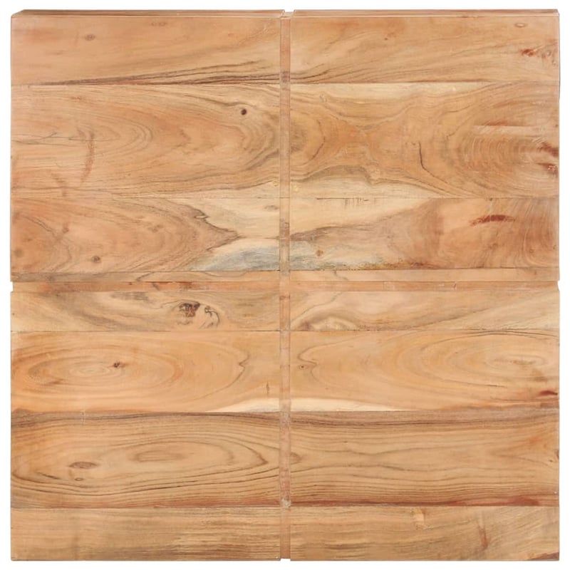 vidaXL tömör akácfa dohányzóasztal 80x80x28 cm