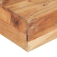 vidaXL tömör akácfa dohányzóasztal 80x80x28 cm 3