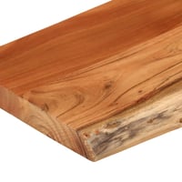 vidaXL tömör akácfa fali polc 120x30 cm téglalap alakú 7