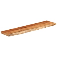 vidaXL tömör akácfa fali polc 120x30 cm téglalap alakú 3
