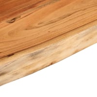 vidaXL tömör akácfa fali polc 120x30 cm téglalap alakú 6