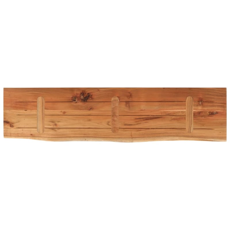 vidaXL tömör akácfa fali polc 120x30 cm téglalap alakú