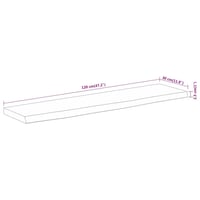 vidaXL tömör akácfa fali polc 120x30 cm téglalap alakú 8