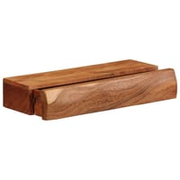 vidaXL Tömör akácfa fali polc 40x17 cm - 2 darab szett 5