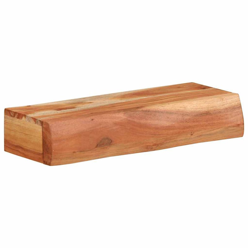 vidaXL Tömör akácfa fali polc 40x17 cm - 2 darab szett