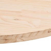 vidaXL tömör fenyőfa asztallap 80x40 cm ovális 5