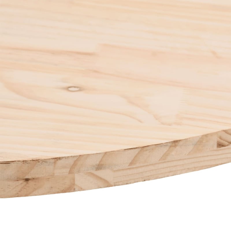 vidaXL tömör fenyőfa asztallap 80x40 cm ovális