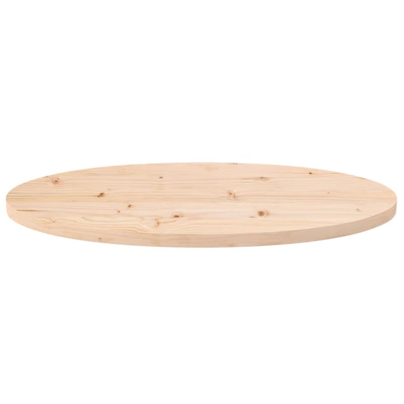 vidaXL tömör fenyőfa asztallap 80x40 cm ovális