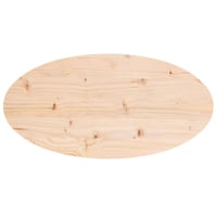 vidaXL tömör fenyőfa asztallap 80x40 cm ovális 4