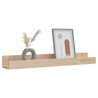 vidaXL Tömör fenyőfa fali polc szett 80x12x9 cm 2 darab 7