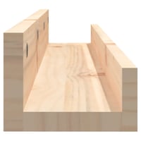 vidaXL Tömör fenyőfa fali polc szett 80x12x9 cm 2 darab 5