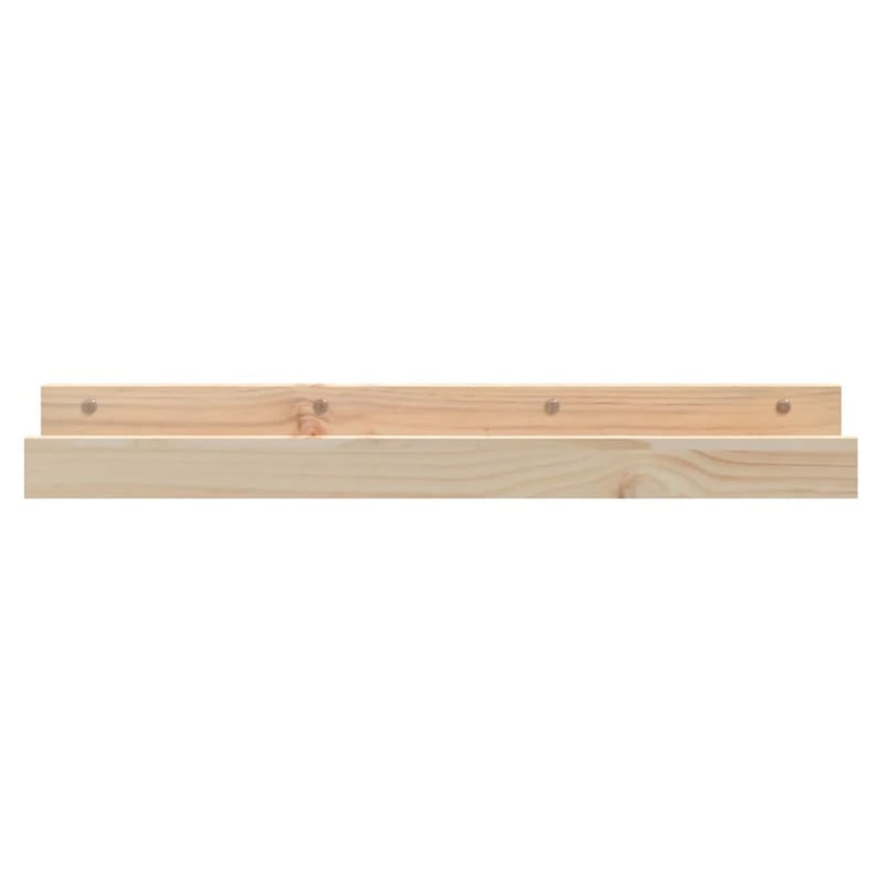 vidaXL Tömör fenyőfa fali polc szett 80x12x9 cm 2 darab