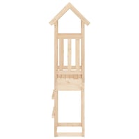 Turn de joacă pentru copii vidaXL din lemn masiv de pin – 52,5 x 46,5 x 206,5 cm, cadru de cățărat din lemn natural, loc de joacă pentru grădină 5
