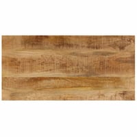 Măsuță de cafea vidaXL din lemn masiv de mango și oțel, 100x50x35 cm, cu aspect natural, masă laterală în stil industrial pentru sufragerie 4