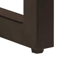 Măsuță de cafea vidaXL din lemn masiv de mango și oțel, 100x50x35 cm, cu aspect natural, masă laterală în stil industrial pentru sufragerie 8