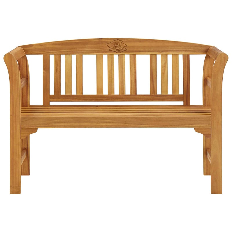 vidaXL tömör tíkfa kerti pad 114 cm
