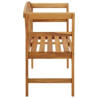vidaXL tömör tíkfa kerti pad 114 cm 3