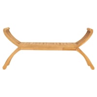 vidaXL tömör tíkfa kerti pad 126 cm 2