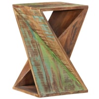 vidaXL tömör újrahasznosított fa kisasztal 35x35x55 cm 10